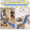 15 Ft Flexible Race Track for Kids, Hot Wheels, Matchbox Car Track,Car Launcher, Rolls Up Portable Race Track, Suction Cups Compatible, Diecast 1/50th Toy Cars, Cobalt Blue view 2