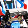 2MM Stainless Steel Front Shock Absorb Protector for Arrma 1/8 Typhon 6S V5&TLR,Thick Front Shock Guard Cover Armor AR330492,Bump Absorb w/Two Titanium Shock Towers-Stainless Steel B view 1