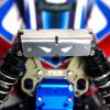 2MM Stainless Steel Front Shock Absorb Protector for Arrma 1/8 Typhon 6S V5&TLR,Thick Front Shock Guard Cover Armor AR330492,Bump Absorb w/Two Titanium Shock Towers-Stainless Steel B view 3