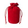 HEARTOOL Drawstring Dice Bag 2.36"x4.92" Durable Velvet Fabric Cosplay Coin Pouch Perfect for Dice Storage & Jewelry & Chess & Tarot Cards & Board Gaming Accessories (Red, 1pcs) view 1