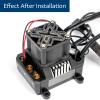 Heat Sink Heatsink Mount w/High Velocity Cooling Fan Set for Spektrum 160A Electronic Speed Controller w/Cooling Fan Esc Protective Cover for Higher Wind Speed Increases Heat Dissipation view 3