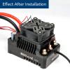 Heat Sink Heatsink Mount w/High Velocity Cooling Fan Set for Hobbywing MAX5 HV G2 Electronic Speed Controller w/Cooling Fan Esc Protective Cover for Higher Wind Speed Increases Heat Dissipation view 2