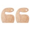 Wooden Kids Knife Safe Ergonomic Kitchen Tool Toy for 2 to 8 Years Old 2pcs Applicable Home Outdoor view 1
