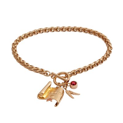 Alex and Ani The Wizard of Oz Bracelet for Women - Nickel-Free Brass Design, Gold Bracelets for Women, Ideal Gift Jewelry (Scarecrow)
