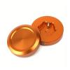DREFGH Motorcycle Front Fork Suspension Top Cover Shock Absorber Cap Compatible with Duke 125 200 250 390 690 RC 2013-2020 Accessories(Orange) view 1