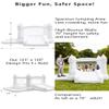 White Inflatable Bounce House Indoor/Outdoor, Jumper with Slide and Water Pool/Ball Pool for Outdoor Garden, Backyard Fun, Perfect for Wedding, Birthdays & Family Gatherings view 2