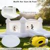 White Inflatable Bounce House Indoor/Outdoor, Jumper with Slide and Water Pool/Ball Pool for Outdoor Garden, Backyard Fun, Perfect for Wedding, Birthdays & Family Gatherings view 4