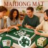 Chinese Mahjong Mat with Storage Bag, Neoprene Mahjong Table mat, 31.5x31.5 Inch, Non-Slip and Noise Reduction Table Cover for Board Games, Tile Games, Mahjong, Dominoes (Pink) view 3