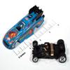 SC421-1B Auto World 4Gear 2022 Ford Mustang GT Wild Horses FC HO Scale Slot Car view 3