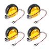 4 Sets TT Motor DC 3-6V Gearbox Motor Dual Shaft 200RPM Ratio 1:48 Motor with Tire Wheel Kit Compatible for Arduino DIY Smart Car Robot view 1