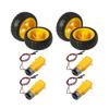 4 Sets TT Motor DC 3-6V Gearbox Motor Dual Shaft 200RPM Ratio 1:48 Motor with Tire Wheel Kit Compatible for Arduino DIY Smart Car Robot view 2