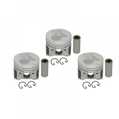 67mm Piston Set STD 3PCS Compatible with D722 Engine for Tractors and