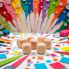 10Pcs Wooden Dice, 6 Sided Blank Dice Round Corner Cube DIY Graffiti Crafts Toy Board Game Party Supplies Game(1.8cm) view 2