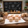 10Pcs Wooden Dice, 6 Sided Blank Dice Round Corner Cube DIY Graffiti Crafts Toy Board Game Party Supplies Game(1.8cm) view 3