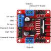 2pcs L298N Motor Drive Controller Board Module Stepper Motor TT Motor Control Module Dual H-Bridge with 4pcs DC Motor and Smart Compatible for Arduino view 3