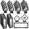 80 Sets 3D Floating Frame with Stand, 3 Sizes Challenge Coin Display Holder, Small Shadow Box for Earrings, Rings, Brooch, Military Medal, Black view 1
