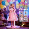 Kids Rechargeable Karaoke Machine Toys with Adjustable Stand, 3-5 4-6 7 8 Year Old GirlsWireless Microphone Gifts, Bluetooth Speaker with 2 Mic Toddler Birthday Gift for Girl Ages 3-8 view 4