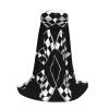 LOKLNEYK Black White Formula Checkered Flags Pattern Print Hooded Cape For Teenagers-Oversized Hood, For Halloween, Cosplay view 3