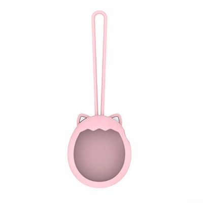 Startbuymore Secure Silicone Cover Case with Screen Protection and Lanyard for Tamagotchi Paradise Pet Game Console, Precise Fit (Pink)