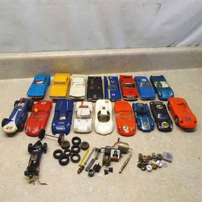Replacement for fits Vintage 1:32 Scale Slot Car Racer Parts Group, Mostly Plastic Bodies Non-Working