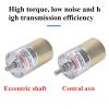 1pcs XC37GB30-C Gear Motor, 12V Micro Small Motor with 24V Speed Regulation, Low Speed and Slow Gear Forward and Reverse Rotation(Central Shaft Motor,87RPM,24V) view 3