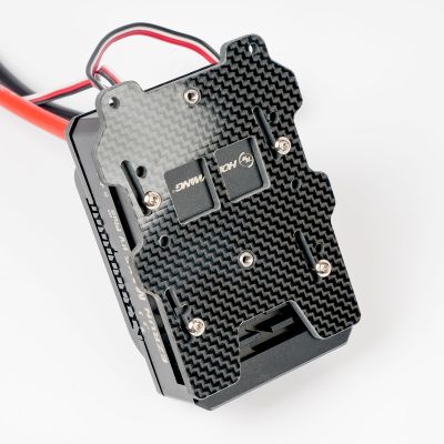 4MM Carbon Fiber ESC Tray Plate Only Fits for Arrma 6S 1/7 Limitless F1 V2,No-drill ESC Mounting Bracket Fixing Plate,Thick Mounting Receiver Tray Upgrade Part ARA320599 Replace for RC Car Accessories