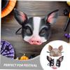 Abaodam 4pcs Half Face Cosplay Dress Up Mask for Halloween Carnival Christmas Party Outdoor Festival Breathable Lightweight Animal Masquerade Props view 3