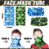 Halloscume 8 Set Tactical Gun Party Supplies Party Supplies Kit Included Guns, Camouflage Vests, 80 Foam Bullets, Wrist Belt Band,Safety Glasses, Face Masks for People view 4