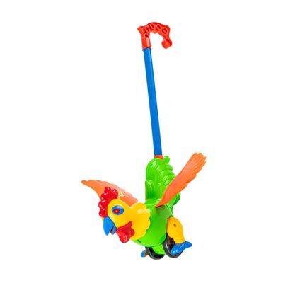 BESPORTBLE Rooster Design Push Along Walker for Early Educational Plaything with Cart Stroller Build Coordination and Balance Development Learning Aid Random Color