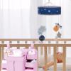 LFRXION Diaper Organizer, Crib Storage Organizers With Compartments, Multifunctional Hanging Bag For Diapers Clothing Toy view 3