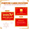 Capoda 25 Counts Chinese New Year Fortune Cards 2026 Year of The Horse Scratch Off Cards with 30 Feng Shui Coins Chinese Decoration Lunar New Years for Presents Eve Party view 3