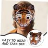 Beaupretty Tiger Half Face Mask EVA Animal Mask for Carnival and Cosplay Parties Comfortable Fit with Elastic Band Festival Photo Prop for Halloween and Outdoor Events view 3