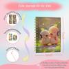 11-Piece Kids Journal Gift Set with 4 Pack Squeezable Cartoon Animal Spiral Notebooks, 4 Sticky Notes, 2 Rolls of Cute Sticker & Pig Pen, Stress Anxiety Relief for Studying for Boy Girl Birthday(Duck) view 4