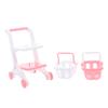 Beaupretty 8pcs Mini Shopping Cart Pretend Play Grocery Trolley for Dual Storage Safe Design Enhances Cognitive Skills and Active Roleplaying Fun view 1
