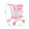 Beaupretty 8pcs Mini Shopping Cart Pretend Play Grocery Trolley for Dual Storage Safe Design Enhances Cognitive Skills and Active Roleplaying Fun view 2