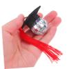 DOITOOL 10pcs Graduation Cap Cupcake Toppers Tassel Disco Ball Decorations for Kindergarten to Masters Party Wear-resistant Material Easy to Use Cupcake Picks view 4