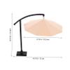 BESPORTBLE Scale Lightweight Mini Beach Umbrella for Dollhouse Outdoor Accessories Fairy Garden Decoration Model Scene Prop view 2