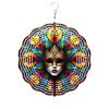 Wind Spinner Outdoor 10 Inch Venetian Mask in Mandala for Yard and Garden 3D Stainless Steel Wind Sculpture Unique Gift Hanging Spinner Ornament Decoration view 1