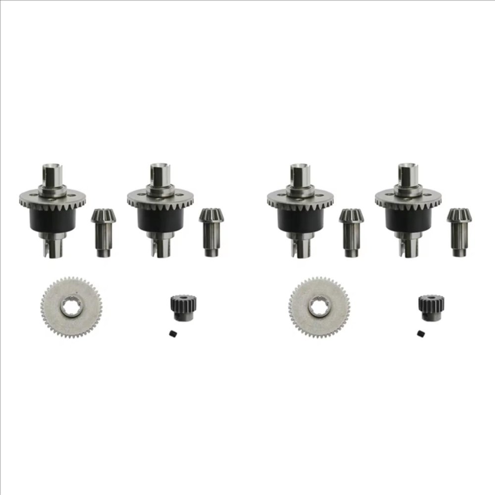 RC Parts Compatible with SCY 16101 16102 16103 16201 Pro 1/16 RC Brushless Car Upgrades Parts Accessories 4X Metal Differential Gear Set