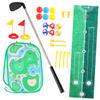 Abaodam Golf Set Portable Golf Game Mat Playset for Outdoor Practice Kit to Develop Coordination and Patience Fun Physical Activity for Boys view 1