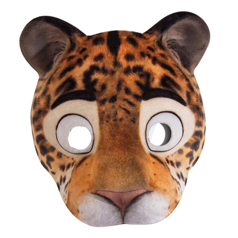 Beaupretty Lightweight EVA Leopard Mask for Halloween Carnival and Masquerade Parties Comfortable Costume Accessory with Elastic Strap for Secure Fit and Versatile Role-playing Celebrations