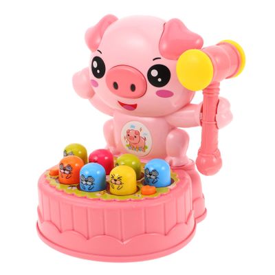 SUPVOX Toddler Toy Whack Game for Kids Age 2-4 Interactive Early Learning Pounding Hammer Toy with Cartoon Mole Figures for Hand Eye Coordination Development
