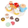 BESPORTBLE Wooden Pretend Play Dessert for Realistic Afternoon Tea with Safe Materials Enhances Social Skills and Imagination for Playing House view 1