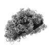 BCOATH Realistic Old Man Costume Wig Gray Curly Grandpa Accessories for Men Headdress Halloween Cosplay Day School Dress-up Carnival Party view 1