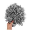 BCOATH Realistic Old Man Costume Wig Gray Curly Grandpa Accessories for Men Headdress Halloween Cosplay Day School Dress-up Carnival Party view 4
