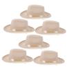 BESPORTBLE 6pcs Cowboy Hats with Adjustable Strap Lightweight Acrylic Fedora Caps for Boys and Wide Brim Sun Protection for Summer Outdoor Play and Costume Parties view 1