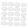 Abaodam 30pcs Clear Plastic Action Figure Display Stand Bases for Articulated Figures Round Pedestal Figurine Holders for Desk and Scene Display with Stable Support view 1