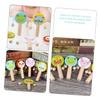 BESPORTBLE 5pcs Cartoon Animal Wooden Rattle Lightweight Portable Musical Shaking Drum for Boy Girl Early Education Handheld Sensory Development view 2