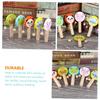 BESPORTBLE 5pcs Cartoon Animal Wooden Rattle Lightweight Portable Musical Shaking Drum for Boy Girl Early Education Handheld Sensory Development view 3