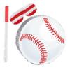 BESPORTBLE Baseball Pinata with Stick Blindfold and Confetti for Sports Birthday Party Decorations Cardboard Crepe Paper Design Easy to Fill and Hang Interactive Fun for Boys Shower view 1